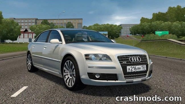 Audi A8 D3 6.0 Long Quattro – 450 hp All-Wheel Drive Sedan City Car Driving mod screenshot