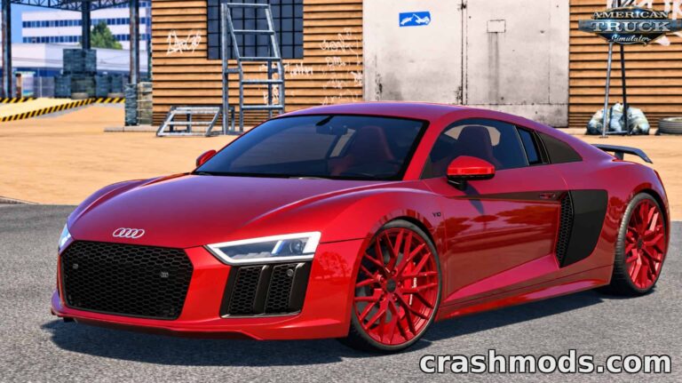 Audi R8 Plus (Type 4S) – Sports Car with Custom Interior American Truck Simulator mod screenshot