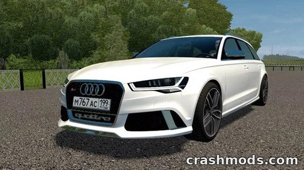 Audi RS6 (C7) – Fast All-Wheel Drive Audi with Seven Extras City Car Driving mod screenshot