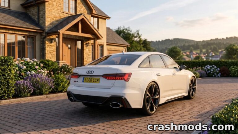 Audi RS6 C8 2023 – Luxury Sports Car with HQ Details Euro Truck Simulator 2 mod screenshot