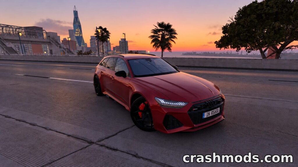 Audi RS6 C8 Avant – Virtual Cockpit and ECU Stage Tuning BeamNG.drive mod screenshot