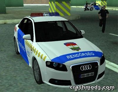 Audi S4 Hungarian Police – Patrol Car Conversion GTA San Andreas mod screenshot
