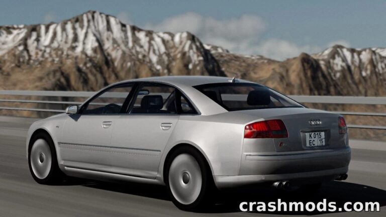 Audi S8 D3 & A8 D3 Sedan – Realistic German Luxury Car Pack BeamNG.drive mod screenshot