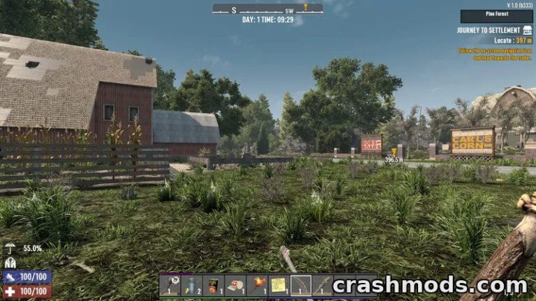 August Stack Size Increase – Bigger Inventory Stacks 7 Days to Die mod screenshot