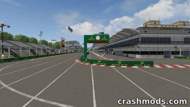 Baku City Circuit – Azerbaijan Street Track Assetto Corsa mod screenshot