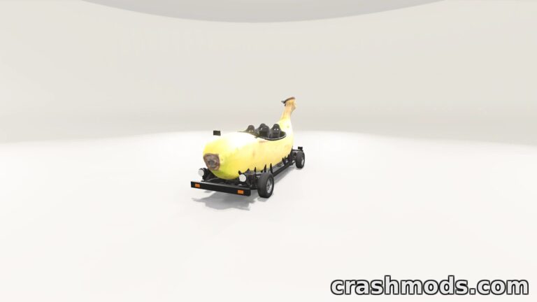 Banana Car – Whimsical Fruit Body Novelty Vehicle BeamNG.drive mod screenshot