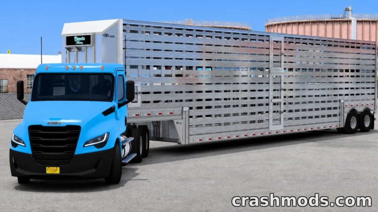 Barrett Livestock Trailer – Standalone Ownable Hauler American Truck Simulator mod screenshot