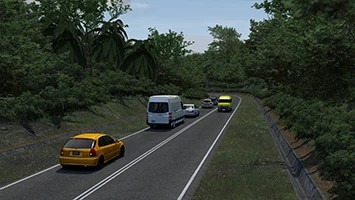 Batang Kali 2 Way AI – Realistic AI Traffic Experience Assetto Corsa mod screenshot