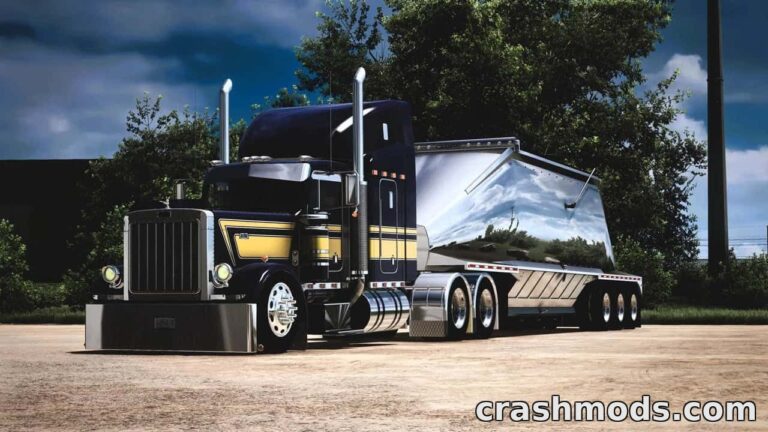 Beall Bullet Belly Dump Trailer – Detailed Ownable Hauler American Truck Simulator mod screenshot