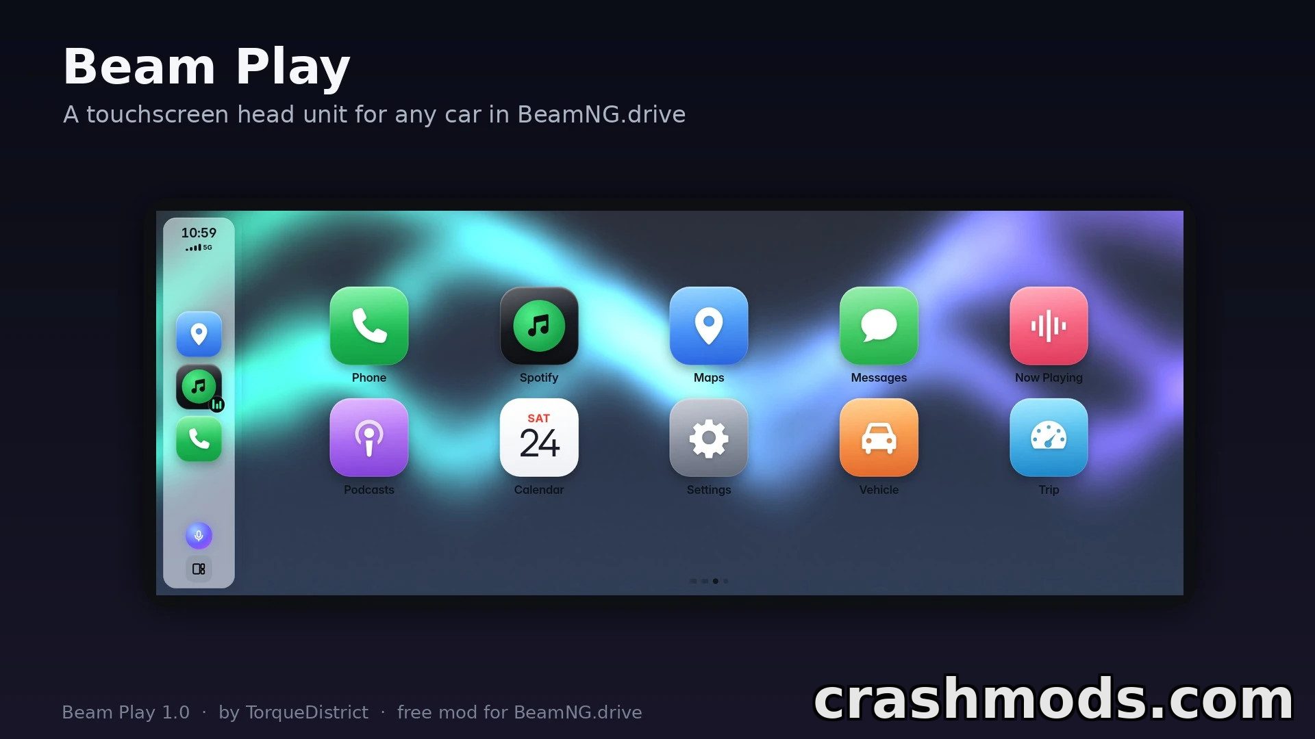 BeamPlay Universal CarPlay – Clickable Touchscreen Head Unit – screenshot 2