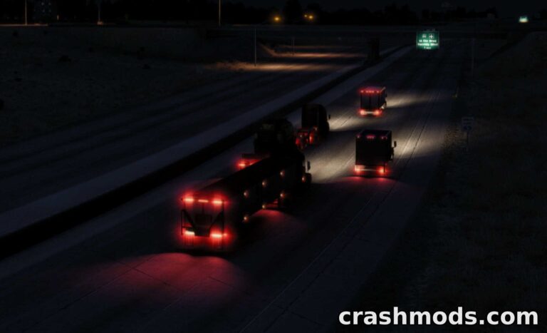 Better Flares Addon – Enhanced Traffic Pack Visuals American Truck Simulator mod screenshot