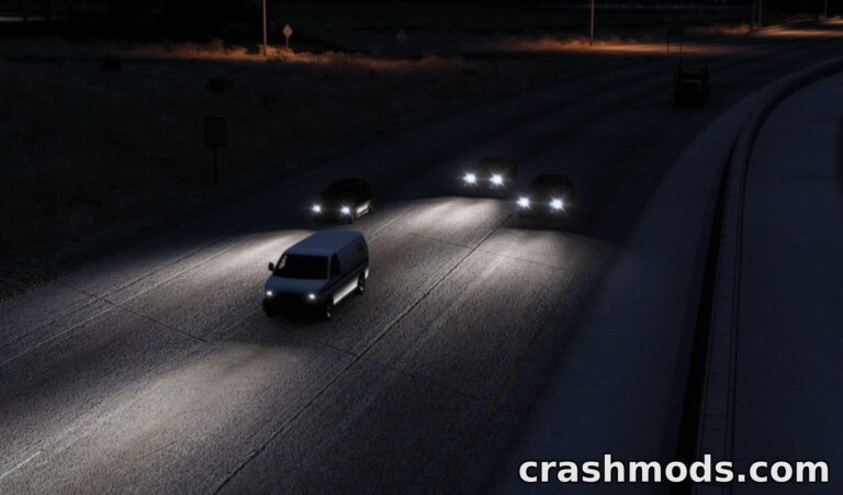 Better Flares Addon – Enhanced AI Traffic Lights American Truck Simulator mod screenshot