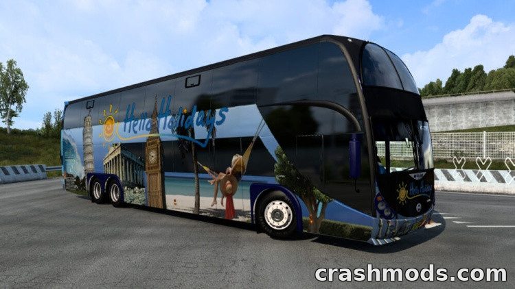 BigBus Traffic Pack – Big Skinned Buses in AI Traffic Euro Truck Simulator 2 mod screenshot