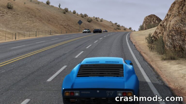 Black Cat County with Traffic – Four and Two Lane Versions Assetto Corsa mod screenshot