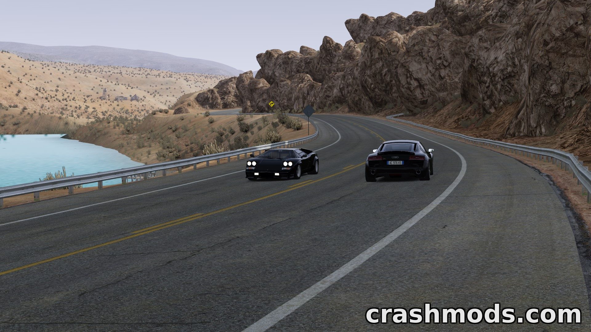 Black Cat County with Traffic – Four and Two Lane Versions – screenshot 3