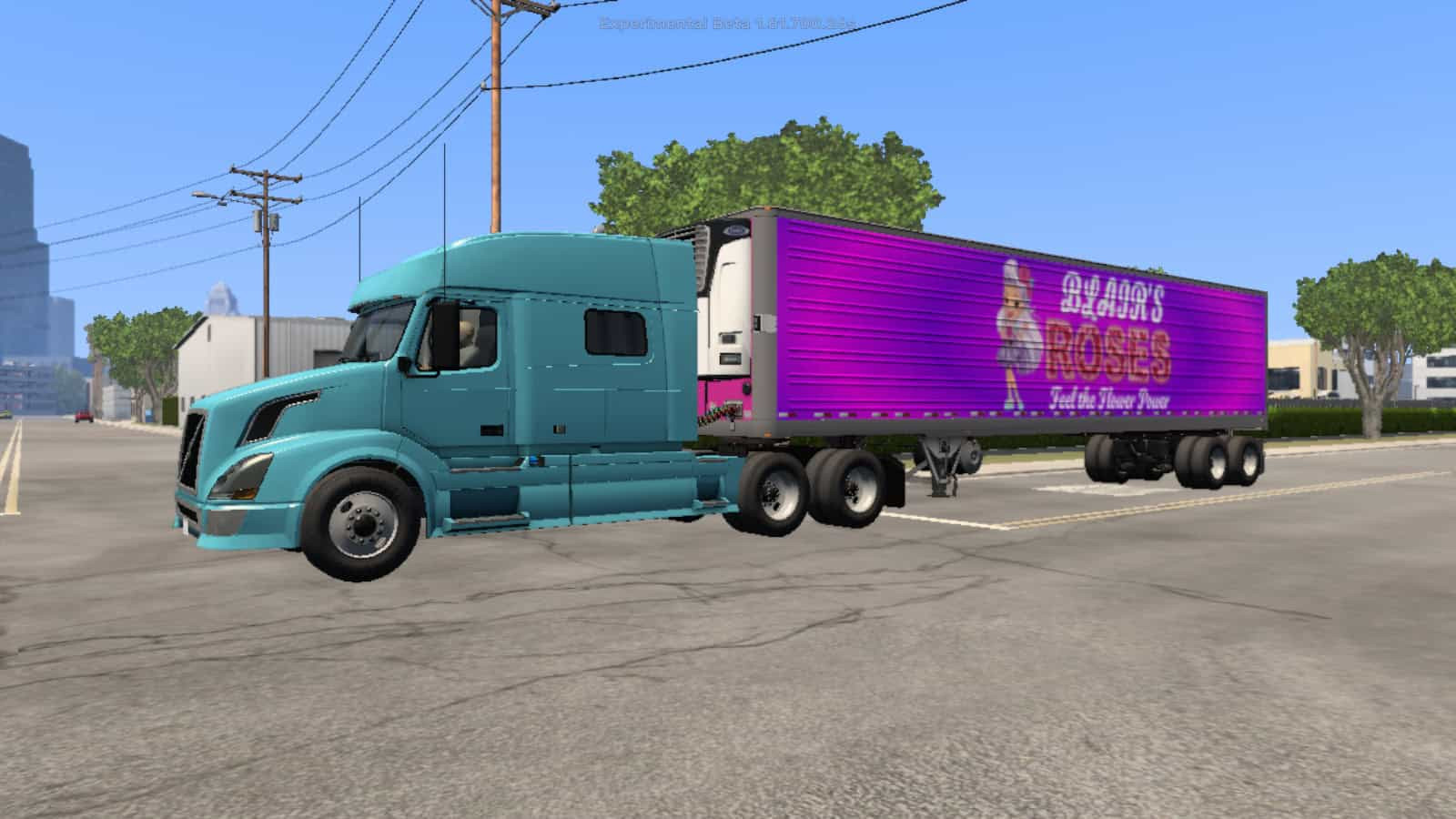 Blair’s Roses & Rox Painting – Freight Market Trailer Skin – screenshot 2