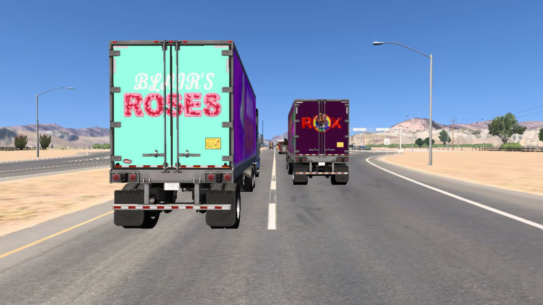 Blair’s Roses & Rox Painting – Freight Market Trailer Skin – screenshot 3