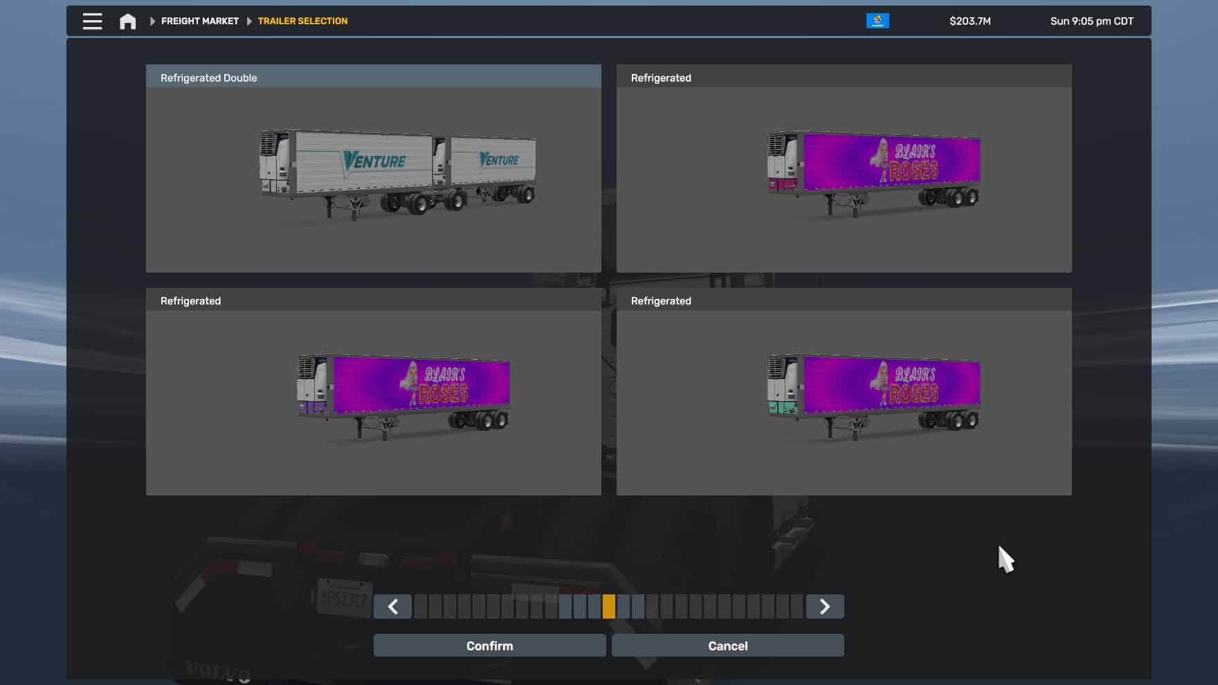 Blair’s Roses & Rox Painting – Freight Market Trailer Skin – screenshot 4
