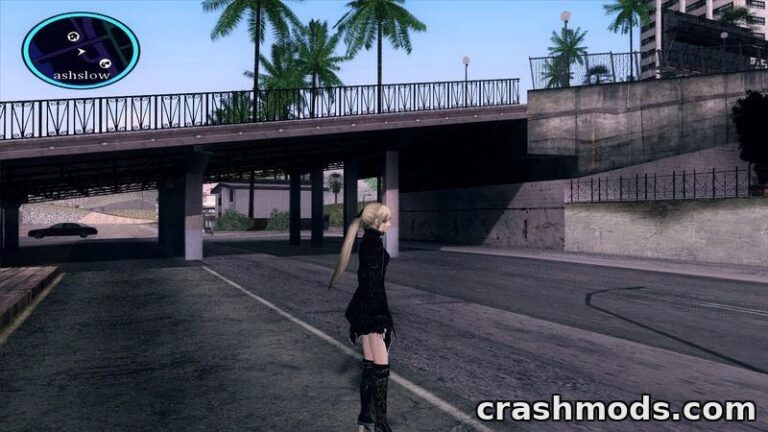 Blonde Girl in Black Clothes – Female Skin by ashslow GTA San Andreas mod screenshot
