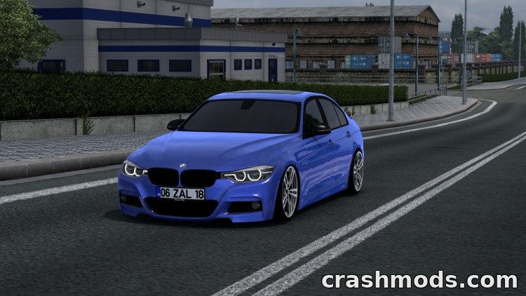 BMW 320i F30 M Sport – Sedan with Real Engine Values Euro Truck Simulator 2 mod screenshot