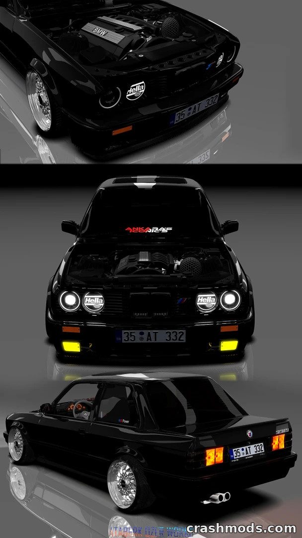 BMW 332i E30 M52B32 Stroker Swap – Custom Street Build Assetto Corsa mod screenshot