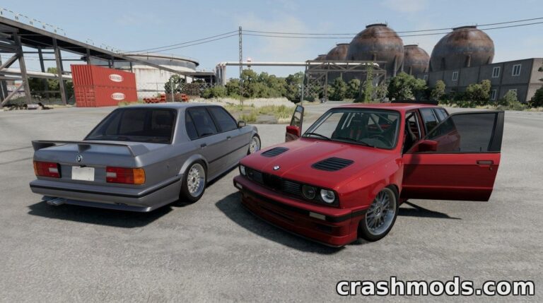 BMW E30 – Sedan, Wagon & Coupe with PBR Detail BeamNG.drive mod screenshot