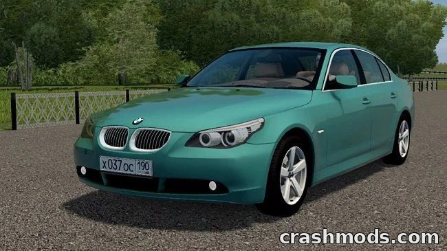 BMW E60 2006 – 5 Series Sedan with New Sounds and Many Extras City Car Driving mod screenshot
