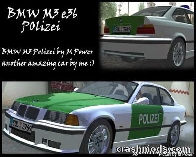 BMW M3 E36 Polizei – Police Car by M_Power GTA San Andreas mod screenshot