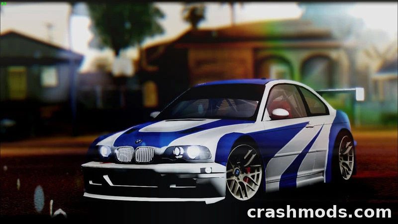 BMW M3 E46 GTR – Race Car With 3D Engine – screenshot 2