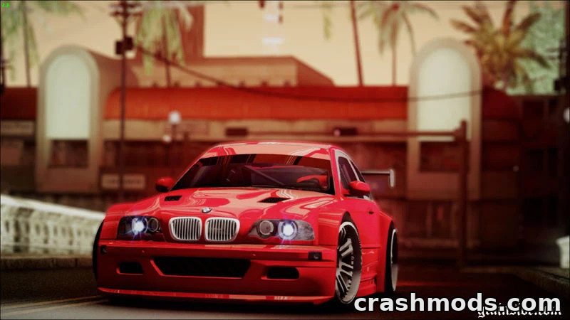 BMW M3 E46 GTR – Race Car With 3D Engine – screenshot 3