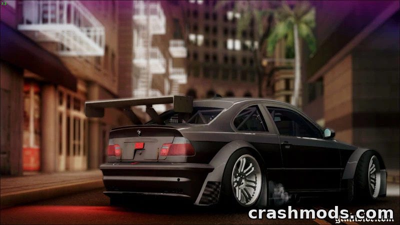 BMW M3 E46 GTR – Race Car With 3D Engine – screenshot 4