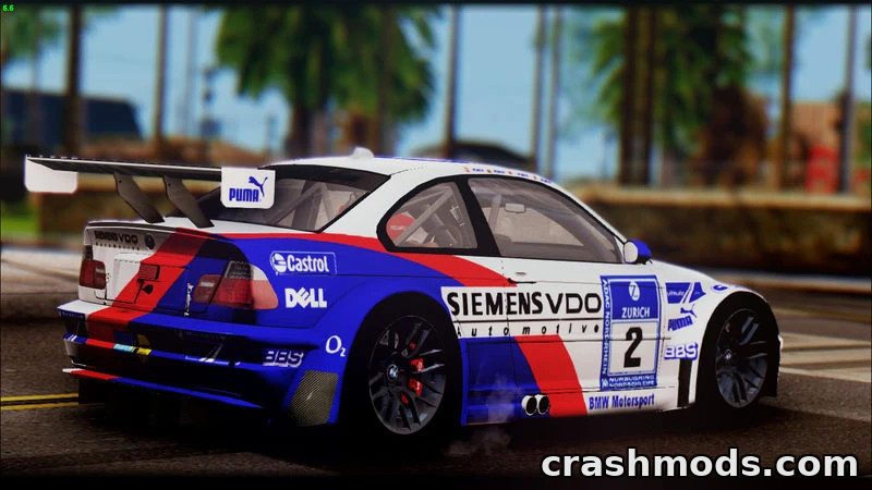 BMW M3 E46 GTR – Race Car With 3D Engine – screenshot 5