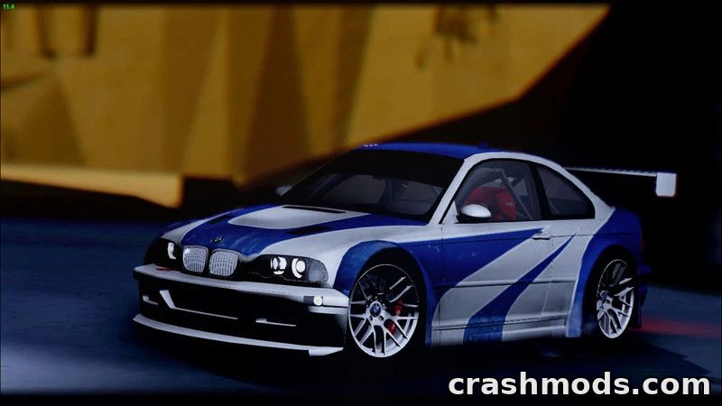 BMW M3 E46 GTR – Race Car With 3D Engine – screenshot 7
