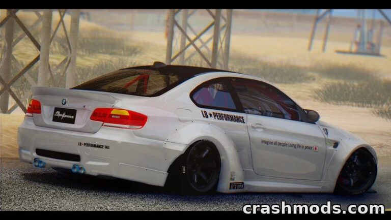BMW M3 E92 Liberty Walk – Widebody Coupe with Extra Spoilers GTA San Andreas mod screenshot