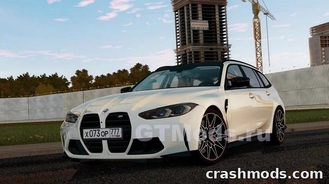 BMW M3 G81 Touring showcased in City Car Driving, highlighting its sleek design and performance features.