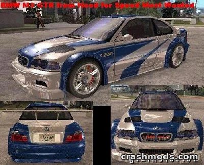 BMW M3 GTR – Race Car from Need for Speed Most Wanted GTA San Andreas mod screenshot