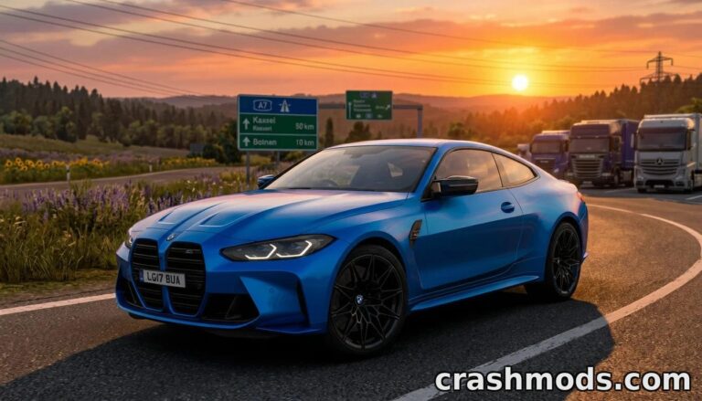BMW M4 G82 Competition – Realistic Performance Car American Truck Simulator mod screenshot