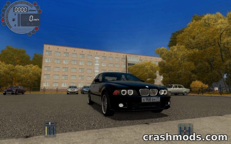 BMW M5 E39 – 400 hp Rear-Drive Sedan with Angel Eyes City Car Driving mod screenshot