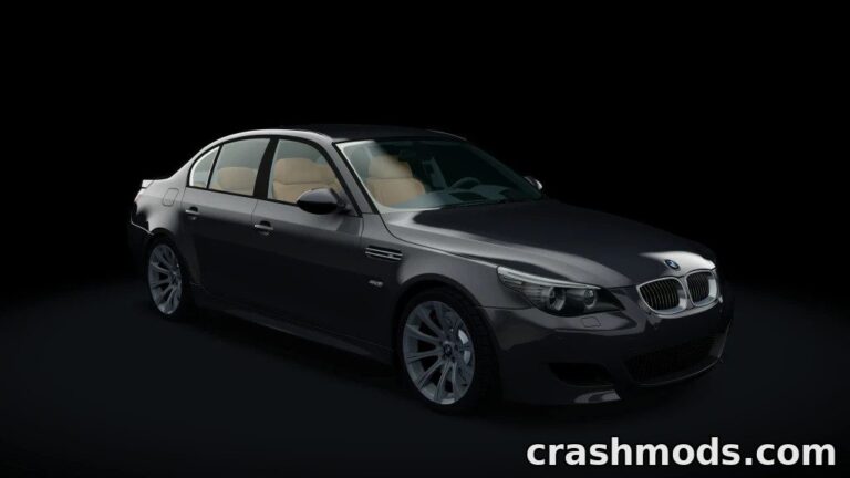 BMW M5 E60 Manual Black – Four-Door Sports Sedan Assetto Corsa mod screenshot
