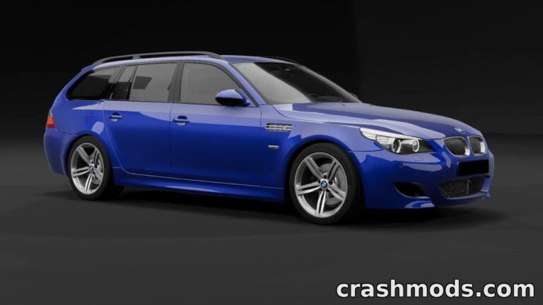 BMW M5 E60 – Sedan and E61 Touring with Tuning Builds BeamNG.drive mod screenshot