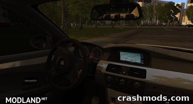 BMW M5 E60 – Sports Sedan with Winter Tyres and Extras City Car Driving mod screenshot