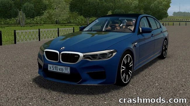 BMW M5 F90 2019 with 20 Extras City Car Driving mod screenshot