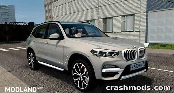 BMW X3 G01 XLine 2018 – All-Wheel-Drive SUV with 11 Extras City Car Driving mod screenshot