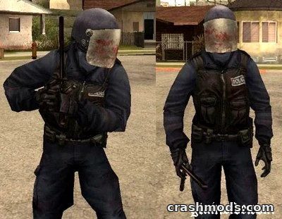 British Riot Police – HD Officer Skin GTA San Andreas mod screenshot