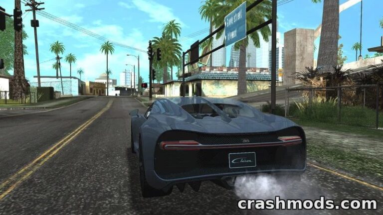 Bugatti Chiron – Hypercar Model by Roadster GTA San Andreas mod screenshot