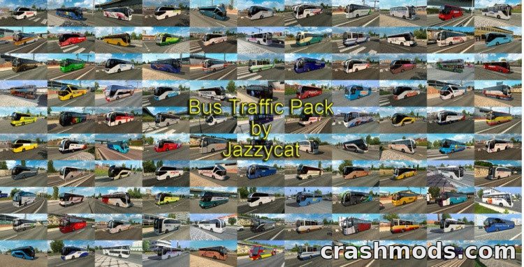 Bus Traffic Package – 46 AI Buses with Over 1500 Skins – screenshot 2