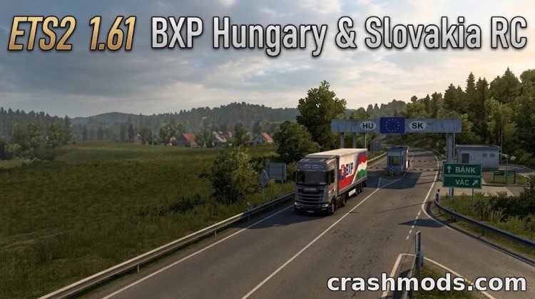 BXP Hungary & Slovakia RC – Road Link With Vác and Bánk Euro Truck Simulator 2 mod screenshot