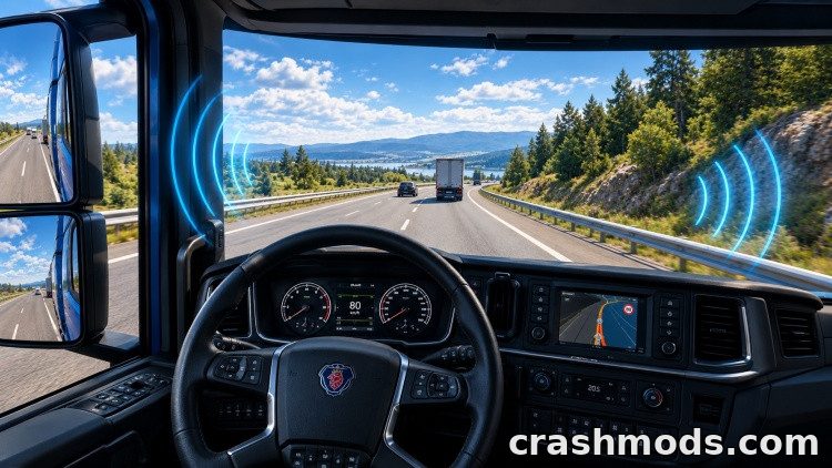 Cabin Ambience Sounds – Louder Outside World from the Seat Euro Truck Simulator 2 mod screenshot