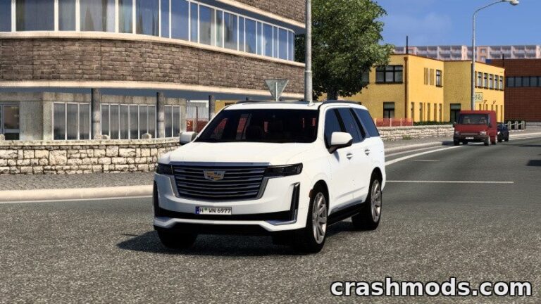 Cadillac Escalade 2021 – Luxury SUV with Digital UI Euro Truck Simulator 2 mod screenshot