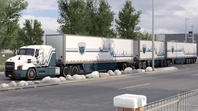 Cargo Weight Limit Increase – Heavy Trailer Connections American Truck Simulator mod screenshot